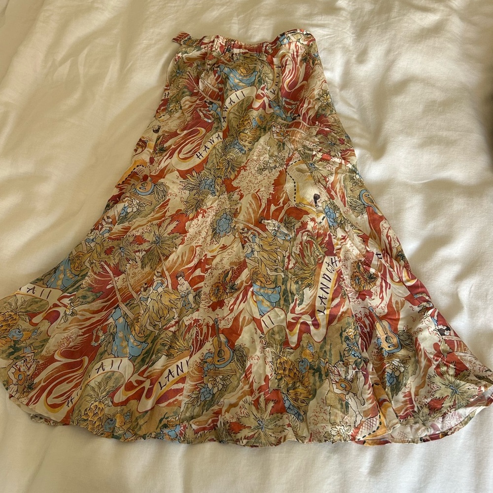 Stunning 100% silk one of a kind maxi skirt purchased at a boutique in Japan